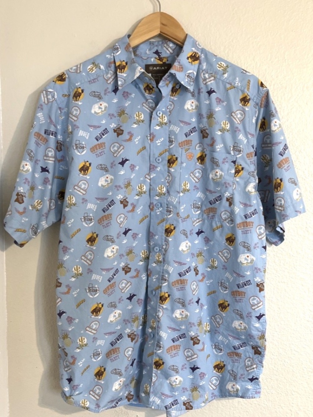Ariat Mauricio Western Shirt All Over Print Short Sleeve Button Up